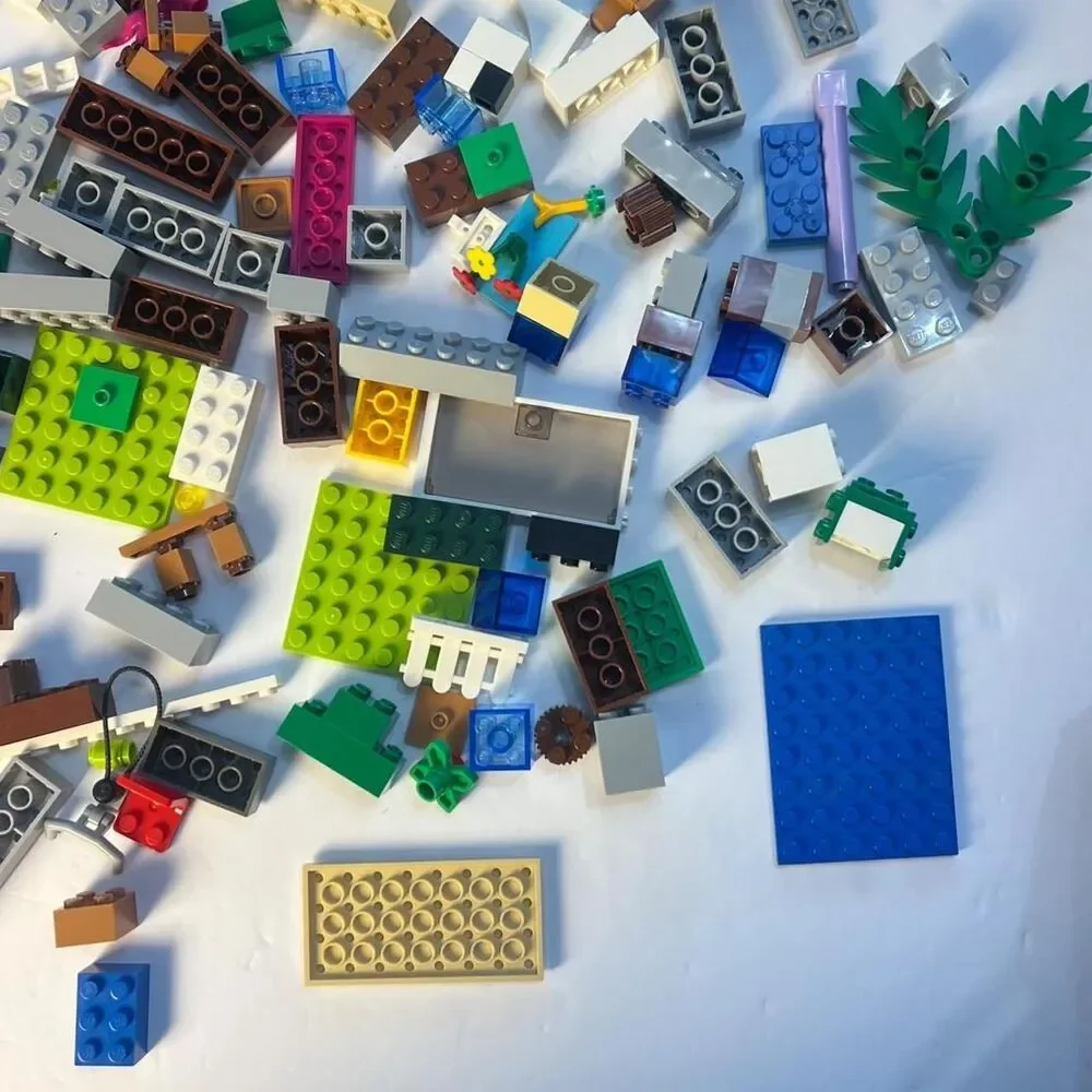 LEGO Bulk Lot of Assorted Bricks & Pieces Mixed Colors Genuine Building Blocks